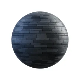 Dark grey rectangular stone pavement